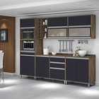 Cozinha Turquesa 05 Peças Reflecta Castanho/grafite – Vitamov