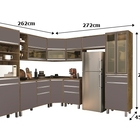 Cozinha Turquesa 09 Peças Reflecta Castanho/cinza – Vitamov