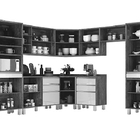 Cozinha Turquesa 09 Peças Reflecta Castanho/connect – Vitamov