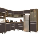 Cozinha Turquesa 09 Peças Reflecta Castanho/grafite – Vitamov