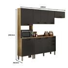 Cozinha Valência 04 Peças Sallêto - Carvalho / Grafite