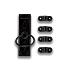 Cremona Retangular Cromatizada Preta 60362 - Loth