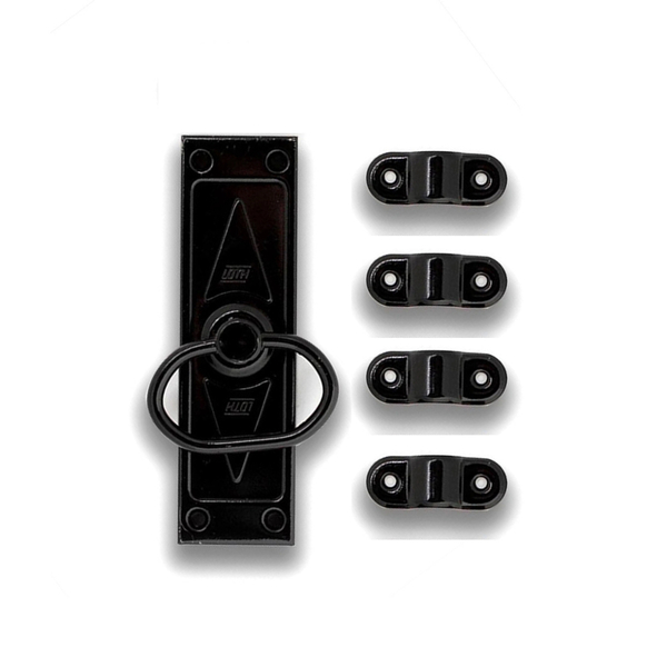 Cremona Retangular Cromatizada Preta 60362 - Loth