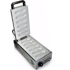 Crepeira Profissional Em Aço Inox 6 Cavidades - 127 Ou 220v -