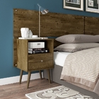 Criado Bruxelas Madeira Rústica