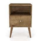 Criado Bruxelas Madeira Rústica