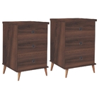 Criado Creta Freijó Jogo De Dois Criados