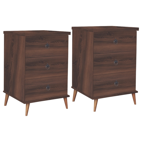 Criado Creta Freijó Jogo De Dois Criados