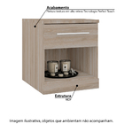 Criado Mudo 100% Mdf Supreme - Cedro