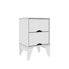 Criado Mudo 2 Gavetas Mdf Twister Tcil