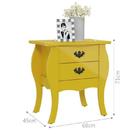 Criado Mudo Bombe Premier - Amarelo