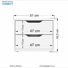 Criado Mudo Conect Branco