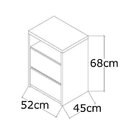 Criado-mudo Espelhado 2 Gavetas 807e  Branco Tx