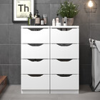 Criado Mudo Gaveteiro Decoração/ Organiador Branco Moderno Pa