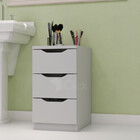 Criado Mudo Gaveteiro Decoração/ Organiador Branco P/ Sala