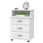 Criado Mudo Luxo - Branco Brilho