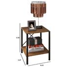 Criado Mudo - Mesa De Cabeceira Estilo Industrial Em Mdp E Aç