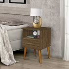 Criado Mudo Mesa De Cabeceira Retrô Moderno Classic 1 Gaveta