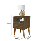 Criado Mudo Mesa De Cabeceira Retrô Moderno Classic 1 Gaveta