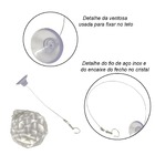 Cristal Multifacetado Feng Shui Para Pendurar 40mm Asfour 27cm