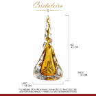 Cristal Murano Decorativo 45 Cm Gota Mia Artesanal Âmbar - Cr