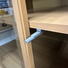 Cristaleira 0,81m 2 Portas De Vidro 1 Gaveta Jade  Freijó