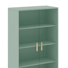 Cristaleira 02 Portas De Vidro Le 6014 Oliva Movelbento