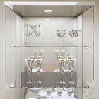 Cristaleira 100%mdf Com Espelho E Led 2 Gavetas Lisboa Off Wh