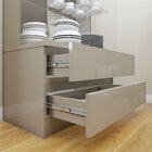 Cristaleira 100%mdf Com Espelho E Led 2 Gavetas Lisboa Off Wh