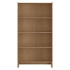 Cristaleira 190cm 2 Portas 100% Madeira Maciça Barcelona Oak/