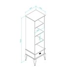 Cristaleira 1 Porta 1 Gaveta Clássica Oliva