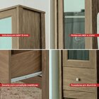 Cristaleira 1 Porta 1 Gaveta E-962 Diamond