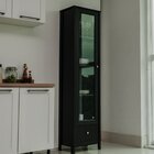 Cristaleira 1 Porta 1 Gaveta E-962 Preto