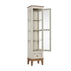 Cristaleira 1 Porta + 1 Gaveta Off White