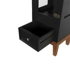 Cristaleira 1 Porta + 1 Gaveta Preto