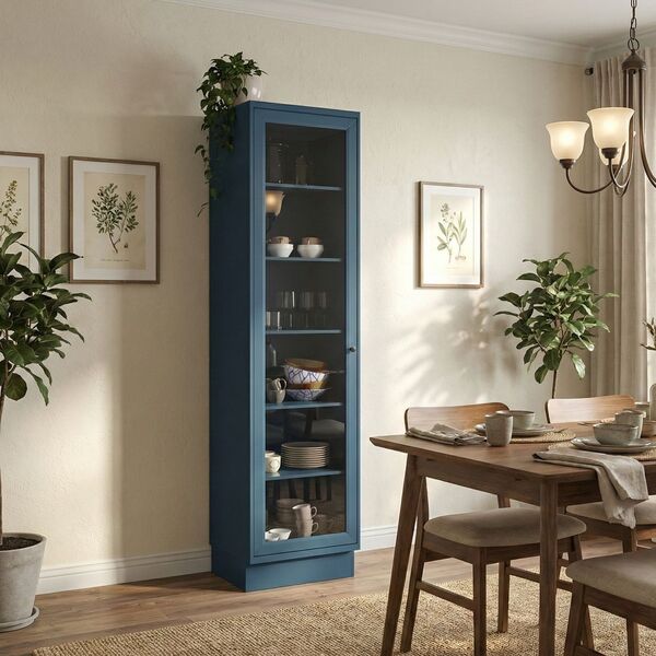 Cristaleira 1 Porta Com Vidro 60cm Cozinha Sevilha 100% Mdf A