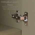 Cristaleira 1 Porta Com Vidro 60cm Cozinha Sevilha 100% Mdf V