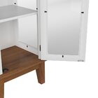 Cristaleira 1 Porta De Vidro Branco