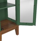 Cristaleira 1 Porta De Vidro Verde