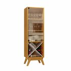 Cristaleira 1 Porta Graça Candian Cinamomo/off White