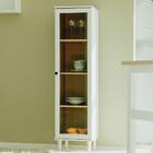 Cristaleira 1 Porta Vidro Pés Madeira 151x40 Cm E963 Dtall