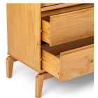 Cristaleira 2  Portas Com Vidro Canelado 2 Gavetas Madeira Ma