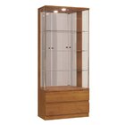 Cristaleira 2 Gavetas E 2 Portas De Vidro Temperado Com Led D