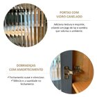 Cristaleira 2 Portas 115cm 100% Madeira Maciça Barcelona Taua