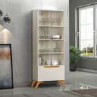 Cristaleira 2 Portas 1 Gaveta - Atenas-off - Mavau Móveis