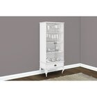 Cristaleira 2 Portas 1 Gaveta Clássica   Branco