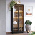 Cristaleira 2 Portas 1 Gaveta Com Adega Guanabara Móveis Pret