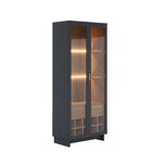 Cristaleira 2 Portas 1 Gaveta Com Adega Guanabara Móveis Pret