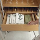 Cristaleira 2 Portas 1 Gaveta Com Led Allure Jequitibá/gris F