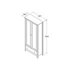 Cristaleira 2 Portas 1 Gaveta Ditália E-954 Diamond